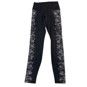 Lululemon Wunder Under Hi-Rise Tight 28" Overlace Wunderunder HR Ice Grey Black